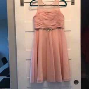 Pink sparkly homecoming dress